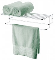 Toalheiro de parede com prateleira 55 cm